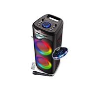 INOVALLEY Enceinte Autonome Lumineuse Lecteur CD MS06-CD-XXL - Bluetooth 5.0 USB - 1000W - Karaoké, Radio FM Light OVNI, Soirée