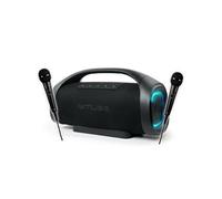 Muse Enceinte autonome M-980 BT USB Bluetooth 300W 2 micros filaires DJ Karaoké IPX6 Lumière LED