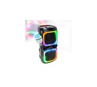 Enceinte autonome Madison NASH60 - Sono DJ 2x 8"/20cm - 600W - double effet LED, Bluetooth, USB, micro SD & TWS, Ampoule DIAMS