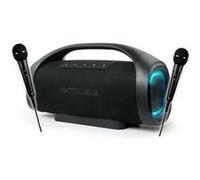 Enceinte Autonome Muse M-980 BT USB Bluetooth 300W - 2 Micros filaires DJ Karaoké - IPX6 Resistance aux Projections, Lumière LED