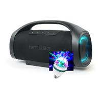Enceinte Autonome MUSE M-980 BT USB Bluetooth 300W Lumière d'ambiance LED - IPX6 Resistance aux projections, Ampoule LED