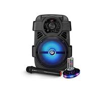 Enceinte autonome MyDj SONIC08 à LED - 400W - APPLICATION SMARTPHONE USB/BT/AUX - Télécommande + Micro Karaoké + OVNI