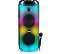 Enceinte Autonome sur Batterie - BIG BEN PARTYBTHPL - 200W Bluetooth/USB/AUX IN/Support smartphone, Animation LED, Micro Karaoké