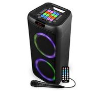 Enceinte Autonome sur Batterie - Festi Sound SUNSET208 - 600W USB/SD/PC Bluetooth - Micro filaire - 2x Boomer 20cm à LED RVB