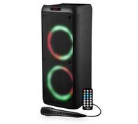 Enceinte Autonome sur Batterie - FestiSound SUNSET 208 -600W- USB/SD/Bluetooth - Micro filaire - 2x Boomer 20cm à LED RVB