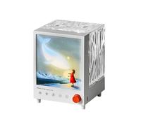 Enceinte avec Bruit Blanc, Son Stéréo Sans Fil, Créative, avec Projecteur Lumineux pour Chambre à Coucher