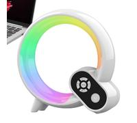 Enceinte avec Lumières | Son Stéréo Portable avec Réglage de Luminosité | Lampe de Chevet et Son Mobile Multifonction,pour Intérieur Extérieur Publics et Loisirs