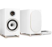 Enceinte bibliothèque active TRIANGLE CAPELLA 2 Blanc Sidéral