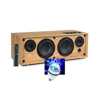 Enceinte bibliothèque HIFI 150 W en Bois 'Cosy WS702 - 150W Entrée TV Audio, câble Optique, Bluetooth 5,0, DIAMS LED G