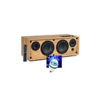 Enceinte bibliothèque HIFI 150 W en Bois 'Cosy WS702 - 150W Entrée TV Audio, câble Optique, Bluetooth 5,0, DIAMS LED