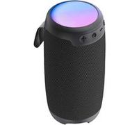 Enceinte Bluetooth 10W Portable Autonomie 10h et LED Multicolore Akashi Noir Noir