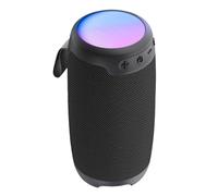 Enceinte Bluetooth 10W Portable Autonomie 10h et LED Multicolore Noir