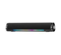 Enceinte Bluetooth 1200mAh Bluetooth 5.3 Modes doubles filaire et sans fil effets lumineux RVB Haut-parleurs doubles Extensible