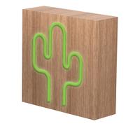 Enceinte Bluetooth 15W Néon Lumineuse L, Charge Induction Cactus