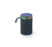 Enceinte bluetooth 36W, lecteur de cartes micro SD, batterie rechargeable 1200mAh, jeu de lumière, dragonne, 80*80*130mm