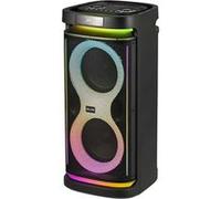 Enceinte Bluetooth 5.0 TWS 100W avec Effets Lumineux Modèle Party X100 avec Radio Noir