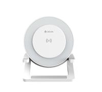 Enceinte Bluetooth 5.2 avec Lampe de Nuit et Chargeur Induction 15W Blanc