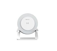 Enceinte Bluetooth 5.2 avec Lampe de Nuit et Chargeur Induction 15W Blanc