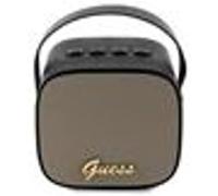 Enceinte Bluetooth 5.3 Compacte 5W avec Sangle de Transport en Cuir Motif 4G Guess Noir Noir G