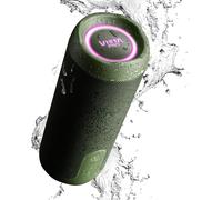 Enceinte Bluetooth 5.3 Puissante 25 W, Étanche, Batterie 13H, Microphone, Aux-In, Usb Type C, Tws, Compatible Avec Alexa Haut-Parleur Portable Goody 4. Vert