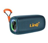 Enceinte Bluetooth 8W Portable Étanche IPX6 avec LED Multicolore LinQ Bleu multicolore