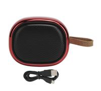 Enceinte Bluetooth à grille fine peinte en métal haute densité, son stéréo HiFi avec caisson de basses et haut-parleur large bande, sortie audio