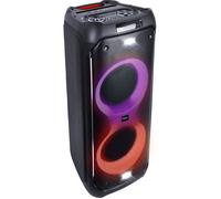 Enceinte Bluetooth active autonome à LEDs - IBIZA SOUND - COLUMBA1200 - 2x10""/25cm - 1200W - LEDs & stroboscopes