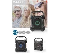Enceinte Bluetooth amplifiée mobile - NEDIS - MEGA BASS - Batterie 1500 mAh (13h) - LED RGB - Bluetooth 5.0