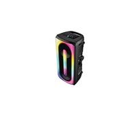 Pickering Enceinte Bluetooth 5.0 Amplifiée 300W TWS Rechargeable LED Microphone USB MicroSD Noir