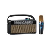 Enceinte Bluetooth avec Affichage des Paroles 2x6 W Batterie 2400 mAh Noir YONIS