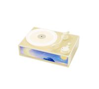 Enceinte Bluetooth avec diffuseur d'huiles essentielles et éclairage d'ambiance, design vinyle vintage, cadeau idéal pour les mélomanes