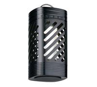 Enceinte Bluetooth avec Lanterne Portable avec Lumières RGB et Effet Flamme - Party Speaker avec 24h d'Autonomie - Compact et Élégant - Noir