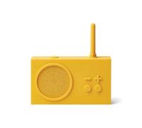 Lexon TYKHO 3 Enceinte Bluetooth Portable et Poste Radio FM, Etanche avec Batterie Rechargeable - Jaune