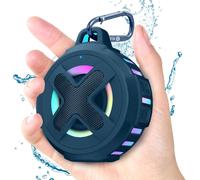 Enceinte Bluetooth, Bluetooth Speaker, Certifiée IP67 étanche, étui en Silicone, Son Cristallin de 8w et Basse Profonde, 12H d¿Autonomie, Petite, Clip Portable, pour Douche Plage Camping Vélo Cadeaux