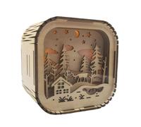 Enceinte Bluetooth Bois Ambiance Lumineuse Son Cristallin Compacte YONIS