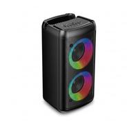 Enceinte Bluetooth BSL-S21 avec éclairage sur Les Haut-parleurs | 2 Haut-parleurs de 4 Pouces | 20 W | Microphone Offert | Batterie de 2400 mAh | Radio FM et Lecteur MP3 Via USB | Chargement USB-C |