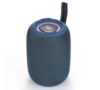 Enceinte Bluetooth Camouflage 15W Portable Avec Subwoofer Et LED Colorées Bleu YONIS