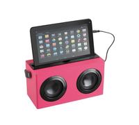 Enceinte Bluetooth CLIPSONIC TES169R - Rose - Support pour tablette - Puissance 6W - Autonomie 4 heures