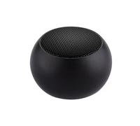 Enceinte Bluetooth compacte, puissance 4 W, portée 10 m, autonomie 2,5 h, noir/doré, design portable