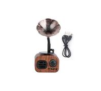 Enceinte Bluetooth Creative Retro Plug-in Card pour Tablette de téléphone Noyer