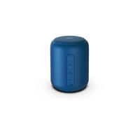 Enceinte Bluetooth cylindrique sans fil, mini enceinte portable créative d'extérieur avec caisson de basses, bleue