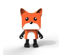 Enceinte bluetooth dancing animal renard orange, blanc, noir TU