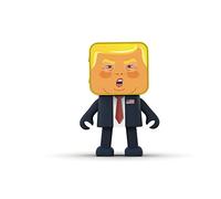 MOB Dancing Presidents Trump - Haut-parleur - pour utilisation mobile - sans fil - Bluetooth - 3 Watt Noir / Jaune G