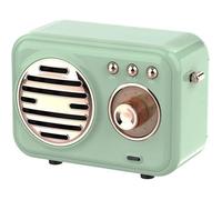 Enceinte bluetooth, décoration vintage, petit haut-parleur bluetooth sans fil, pour bureau, chambre, fête, d'extérieur (vert)