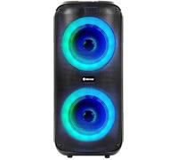 Enceinte Bluetooth - DENVER - BPS354 - Lumières Disco - Télécommande - Double Woofer 6,5 Pouces