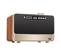 Enceinte Bluetooth Dorée Haute Fidélité Effet Bois 30W Avec Mode Multiples Connexions YONIS