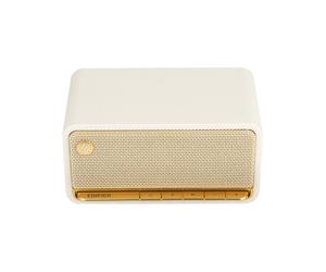 Enceinte Bluetooth Edifier MP230 - 20W RMS, Style rétro ivoire, Autonomie 10h, Entrées AUX/SD/Bluetooth 5.0 - Blanc