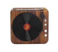 Enceinte Bluetooth,Enceinte sans fil,Enceinte audio subwoofer,Enceinte rétro,Petite enceinte rétro tourne-disque,Enceinte portable
