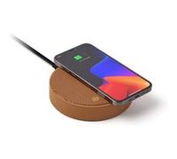 Enceinte Bluetooth et Station de charge OSLO ENERGY PLUS Similicuir Caramel