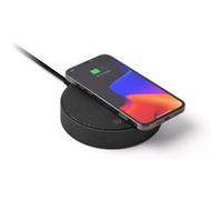 Enceinte sans fil Lexon Enceinte Bluetooth et Station de charge OSLO ENERGY PLUS Similicuir Noir mat